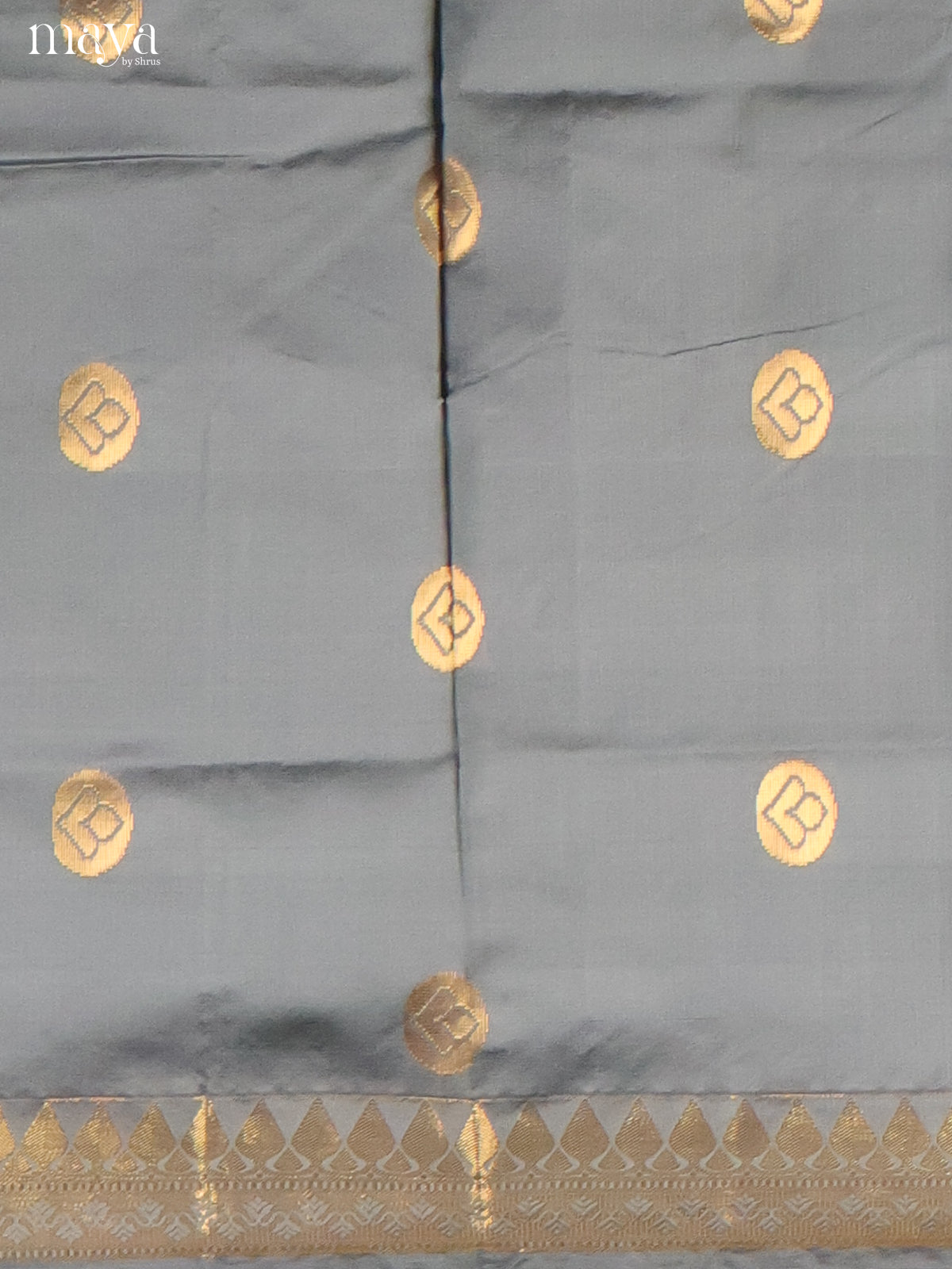 Grey & Purple -semi softsilk salwar Unstitch