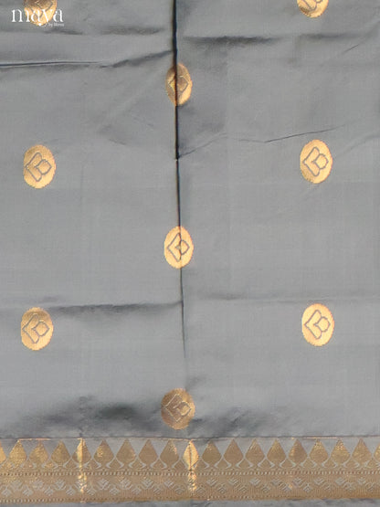 Grey & Purple -semi softsilk salwar Unstitch