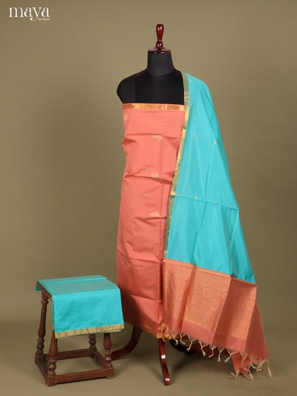 MDH26124-semi softsilk salwar Unstitch