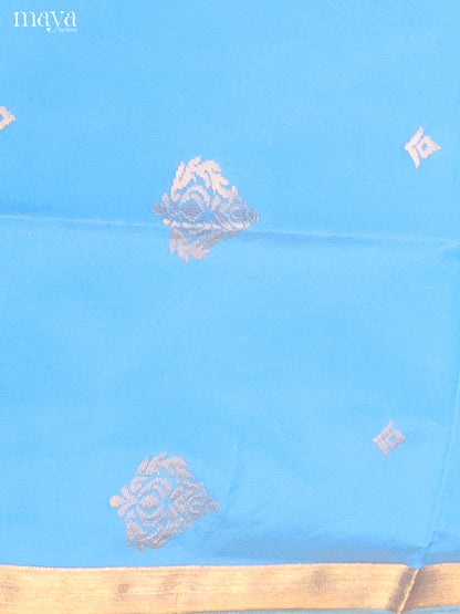 MDH26157-semi softsilk salwar Unstitch