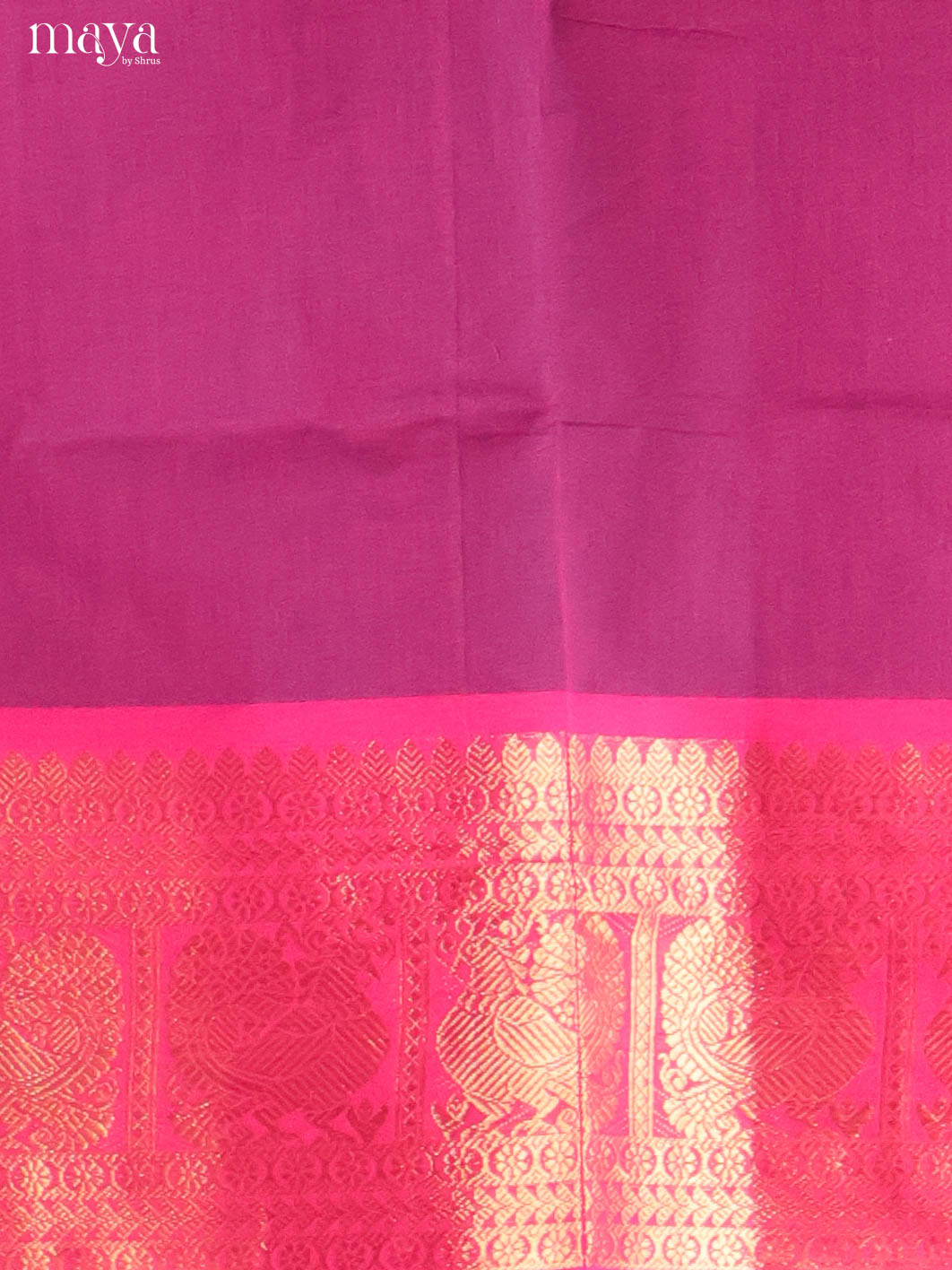 Purple & Pink-Narayanpet top & dupatta combo