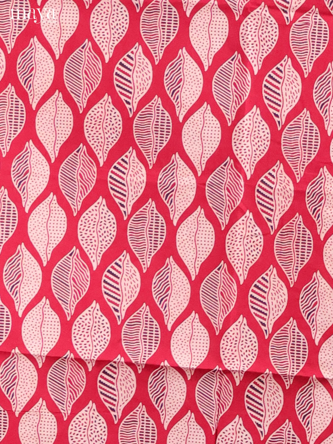 Red & Black-Ajrakh Salwar Unstitch