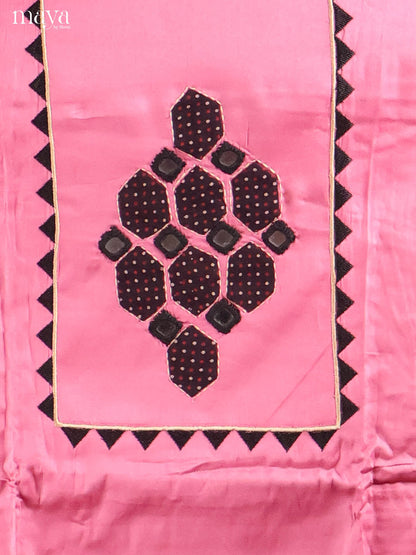 Pink & Black-Cotton salwar