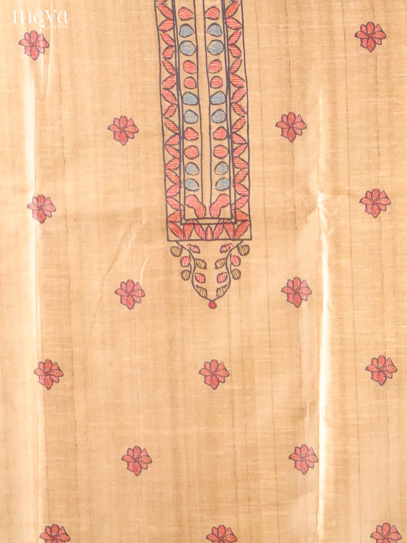Sandal -Semi Tussar Salwar Unstitch