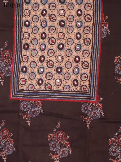 Brown -Ajrakh Salwar Unstitch