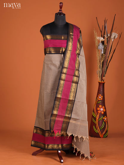 MDJ06096-chettinad top & dupatta combo