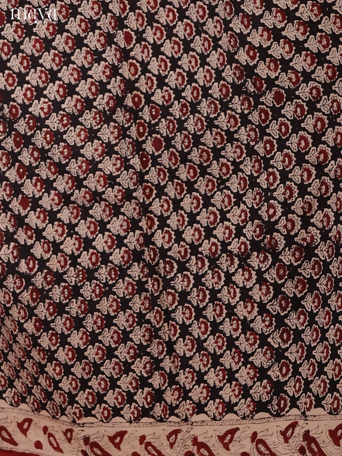 Exquisite Black Cotton Salwar Set with Floral Elegance & Beige Dupatta