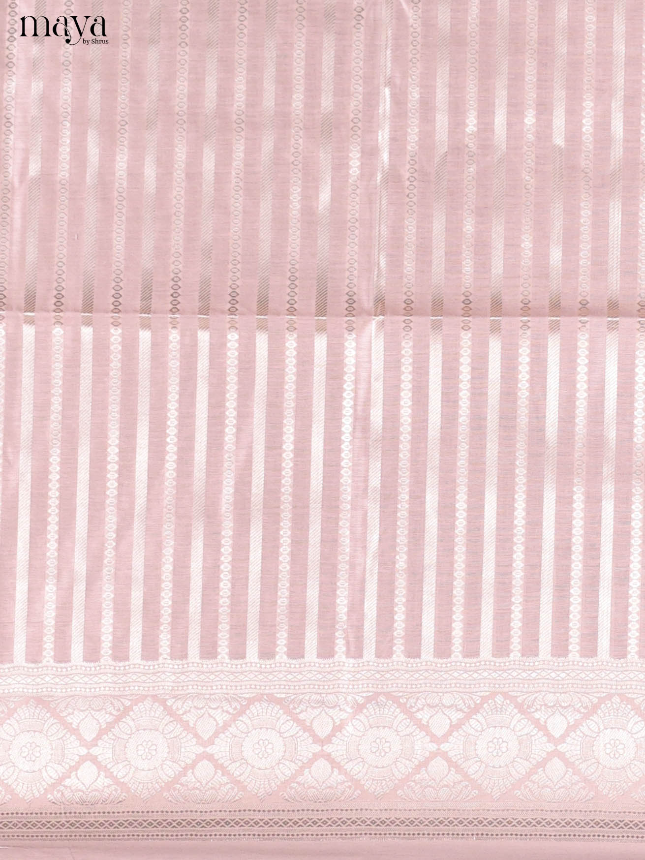 Mild Lavender Semi Tussar Salwar Suit Material With Zari Stripes