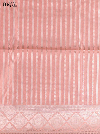 Pink -Semi Tussar Salwar Unstitch