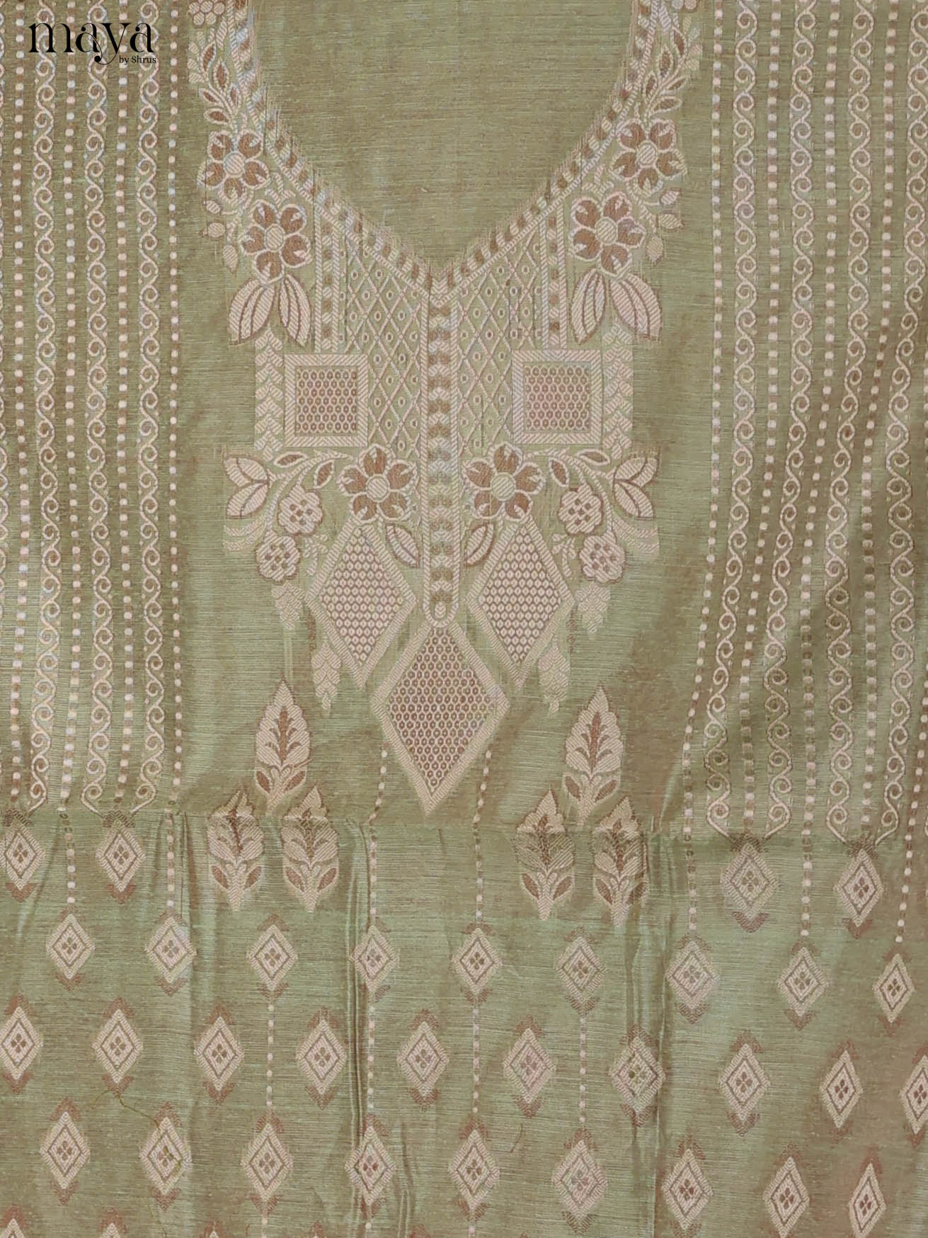MDJ25121-Semi Tussar Salwar Unstitch