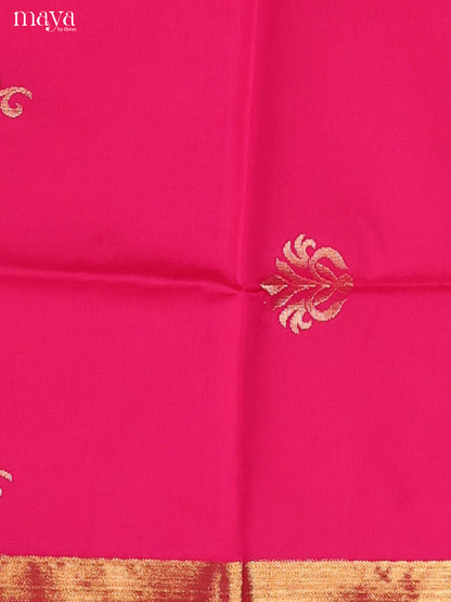 Stylish Pink Semi Soft Silk Salwar Suit With Light Brown Dupatta