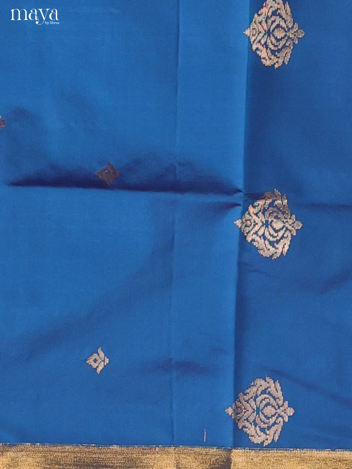 Splendid Blue Semi Soft Silk Salwar Suit With Pink Dupatta & Zari Border
