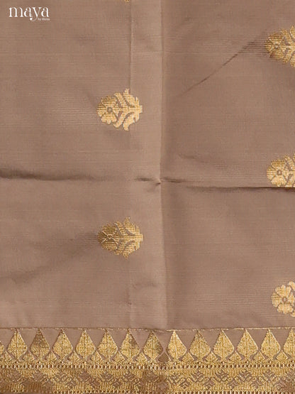 Timeless Grey Semi Soft Silk Salwar Suit With Bottle Green Dupatta