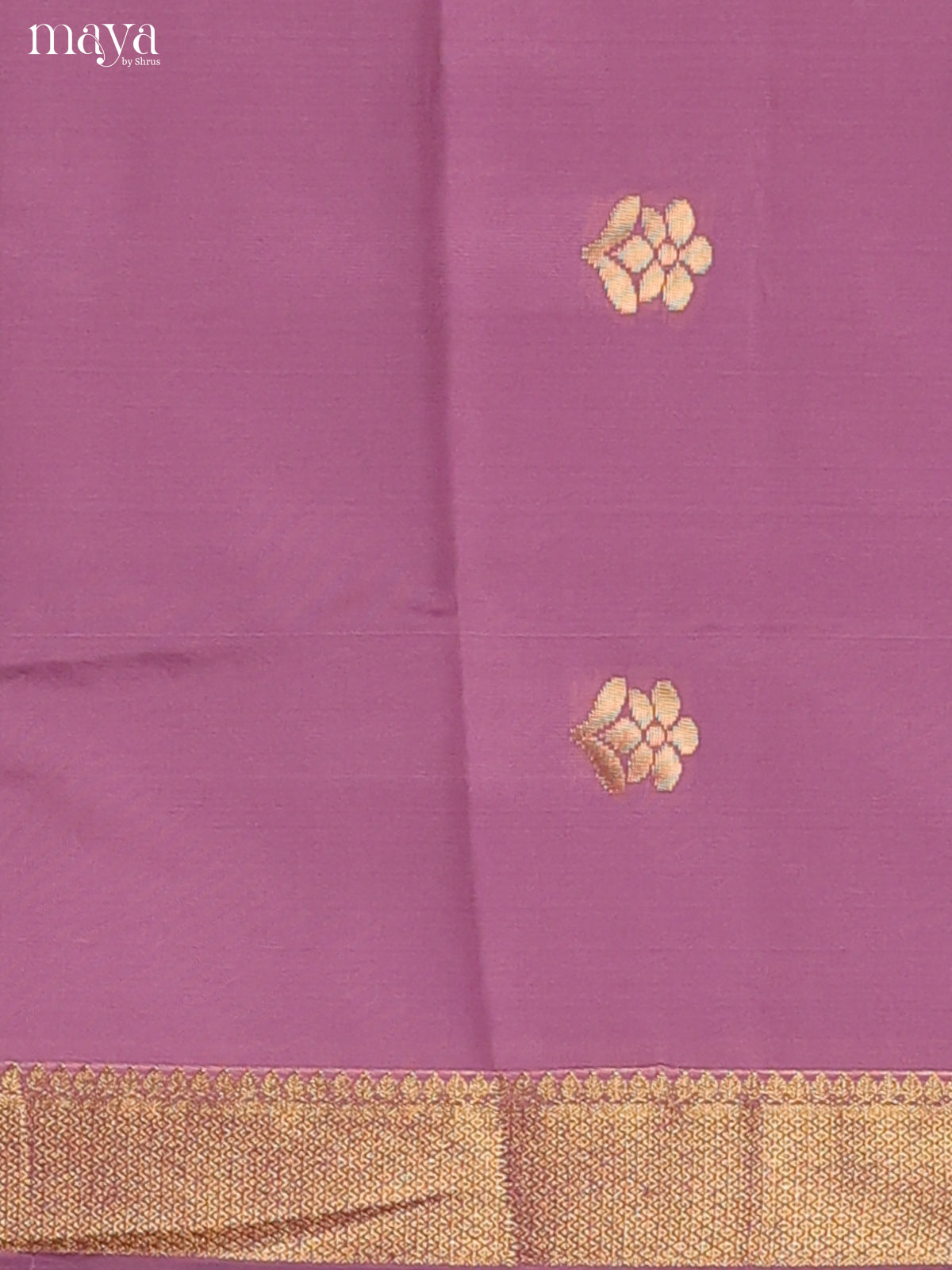 Elegant Lilac Semi Soft Silk Salwar Suit With Zari Buttis & Bottle Green Dupatta