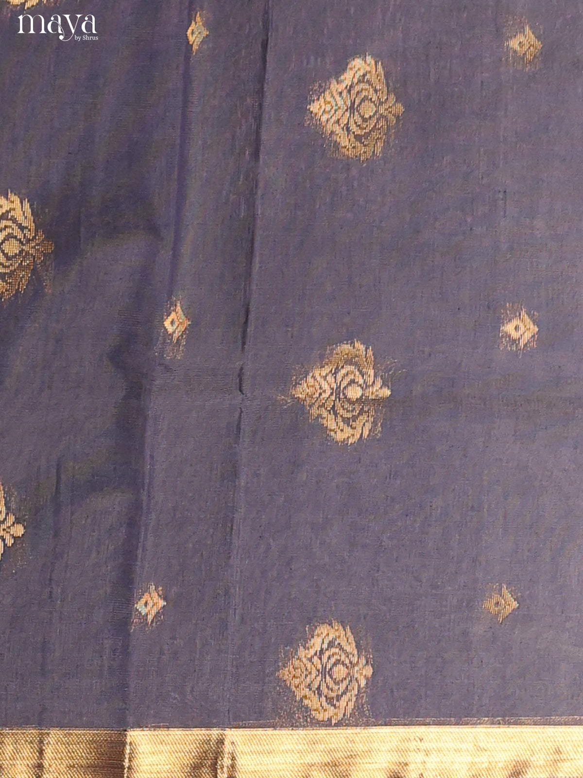 Grey & Green-Semi silkcotton salwar unstitch