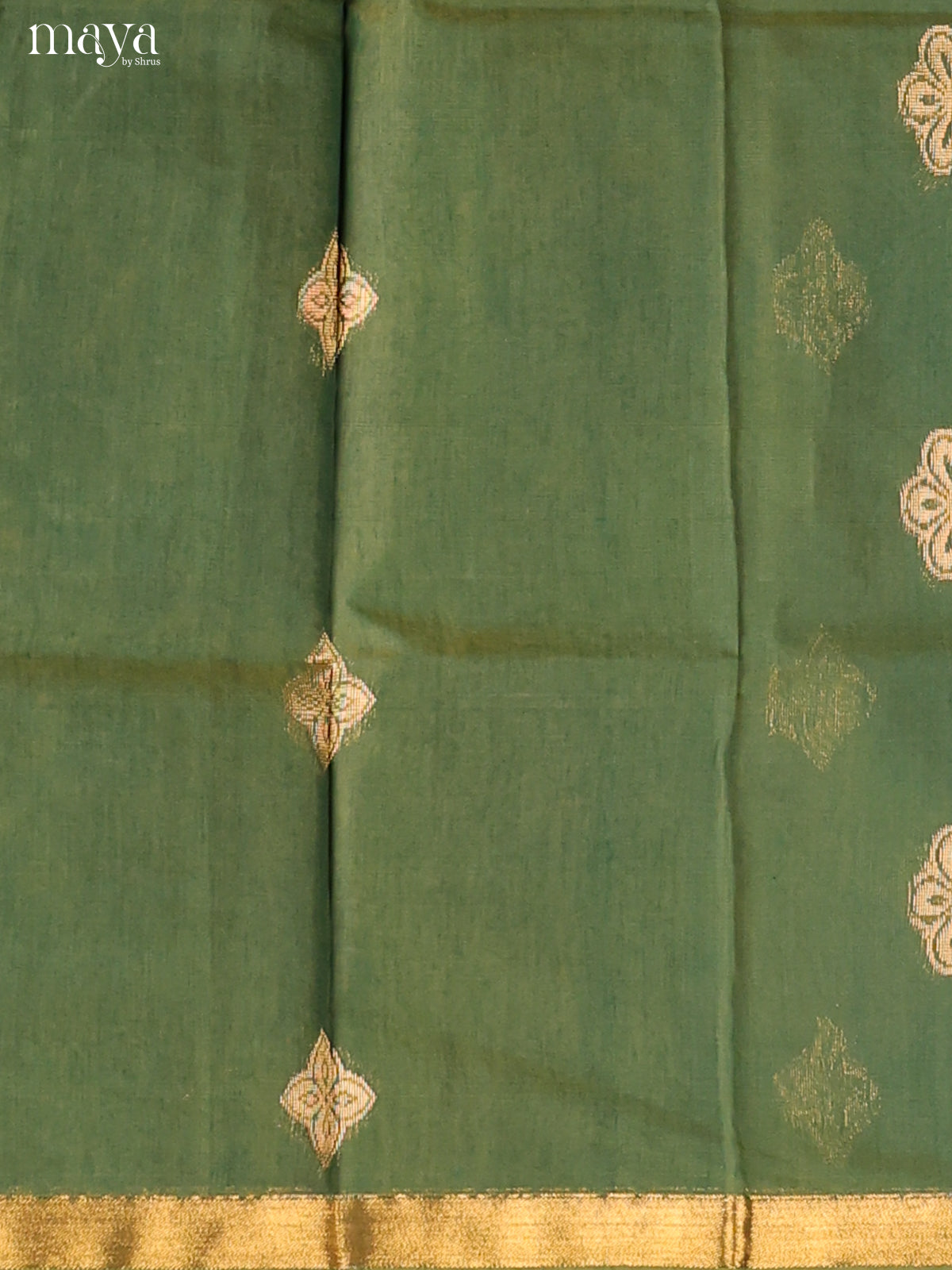 Green & Yellow -Semi silkcotton salwar unstitch