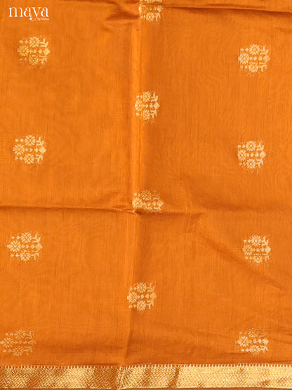 Brick & Black-Semi silkcotton salwar unstitch