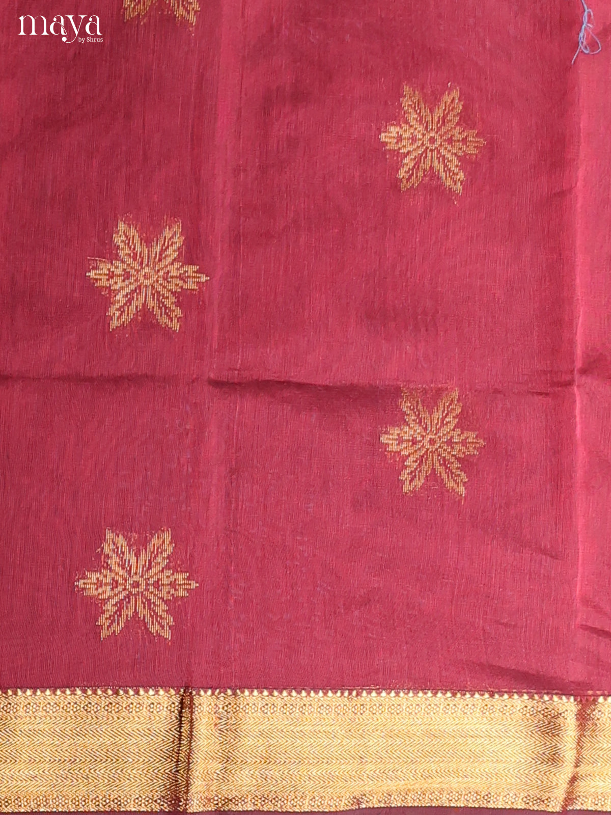 Maroon & Green-Semi silkcotton salwar unstitch