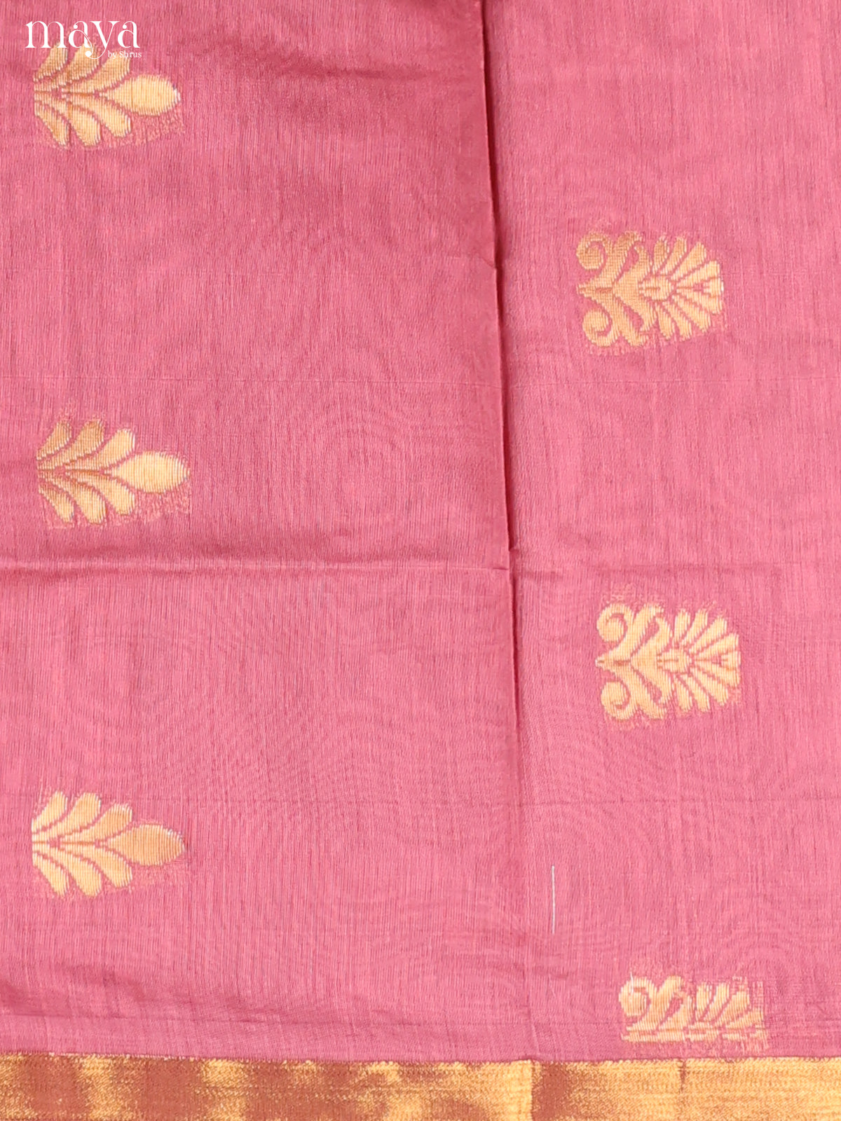 Pink & Blue -Semi silkcotton salwar unstitch