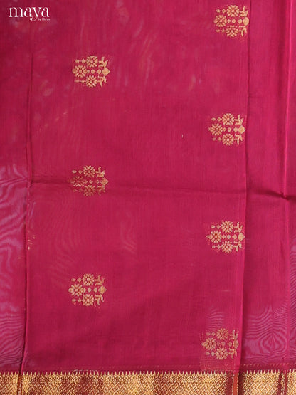 Maroon & Mustard-Semi silkcotton salwar unstitch