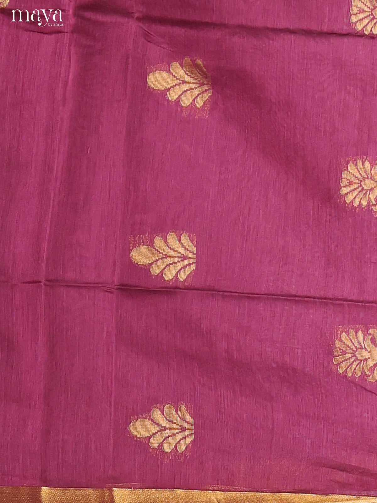 Maroon & Green -Semi silkcotton salwar unstitch