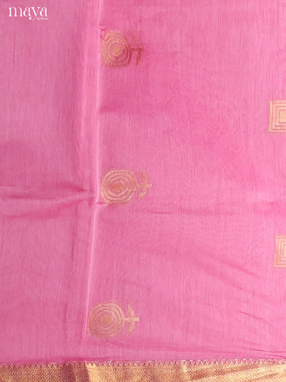 Pink& Mauve -Semi silkcotton salwar unstitch