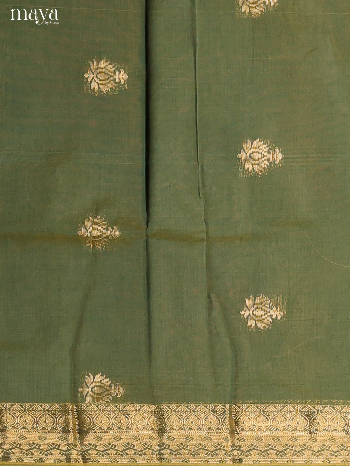 Green & Orangish Pink-Semi silkcotton salwar unstitch