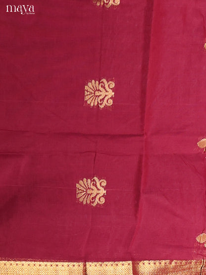 Maroon & Purple -Semi silkcotton salwar unstitch