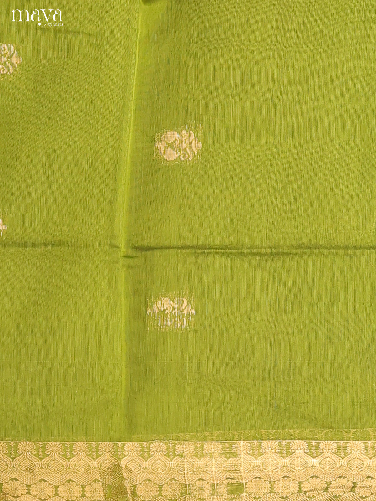 Green & Maroon-Semi silkcotton salwar unstitch