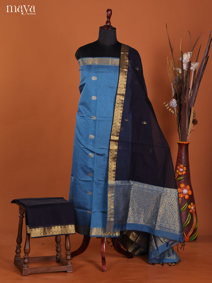 MDK19402-Semi silkcotton salwar unstitch