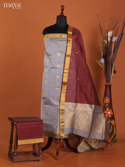 MDK19412-Semi silkcotton salwar unstitch