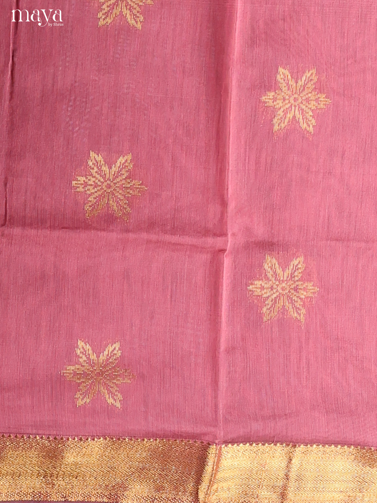 Pink -Semi silkcotton salwar unstitch