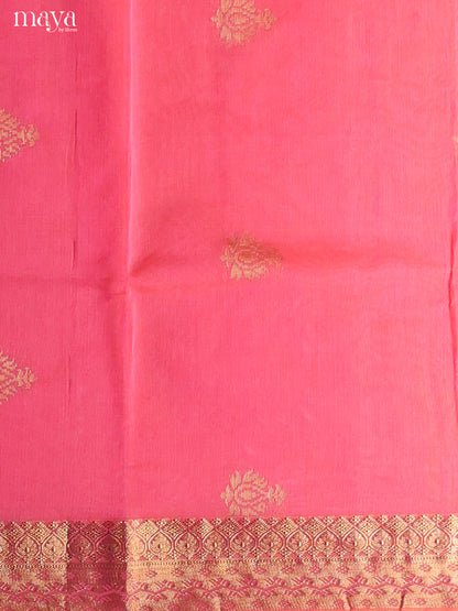 Pink -Semi silkcotton salwar unstitch
