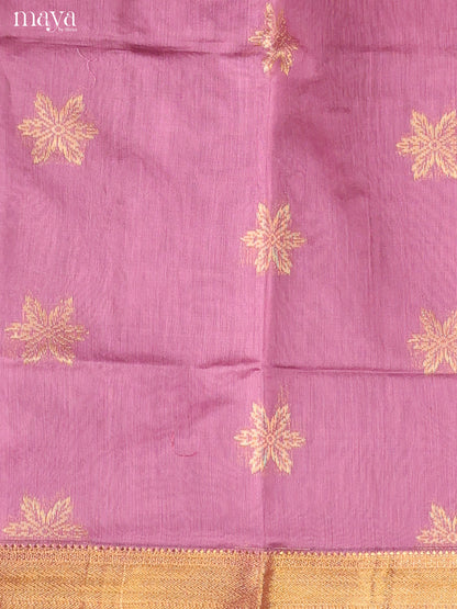 Purple -Semi silkcotton salwar unstitch
