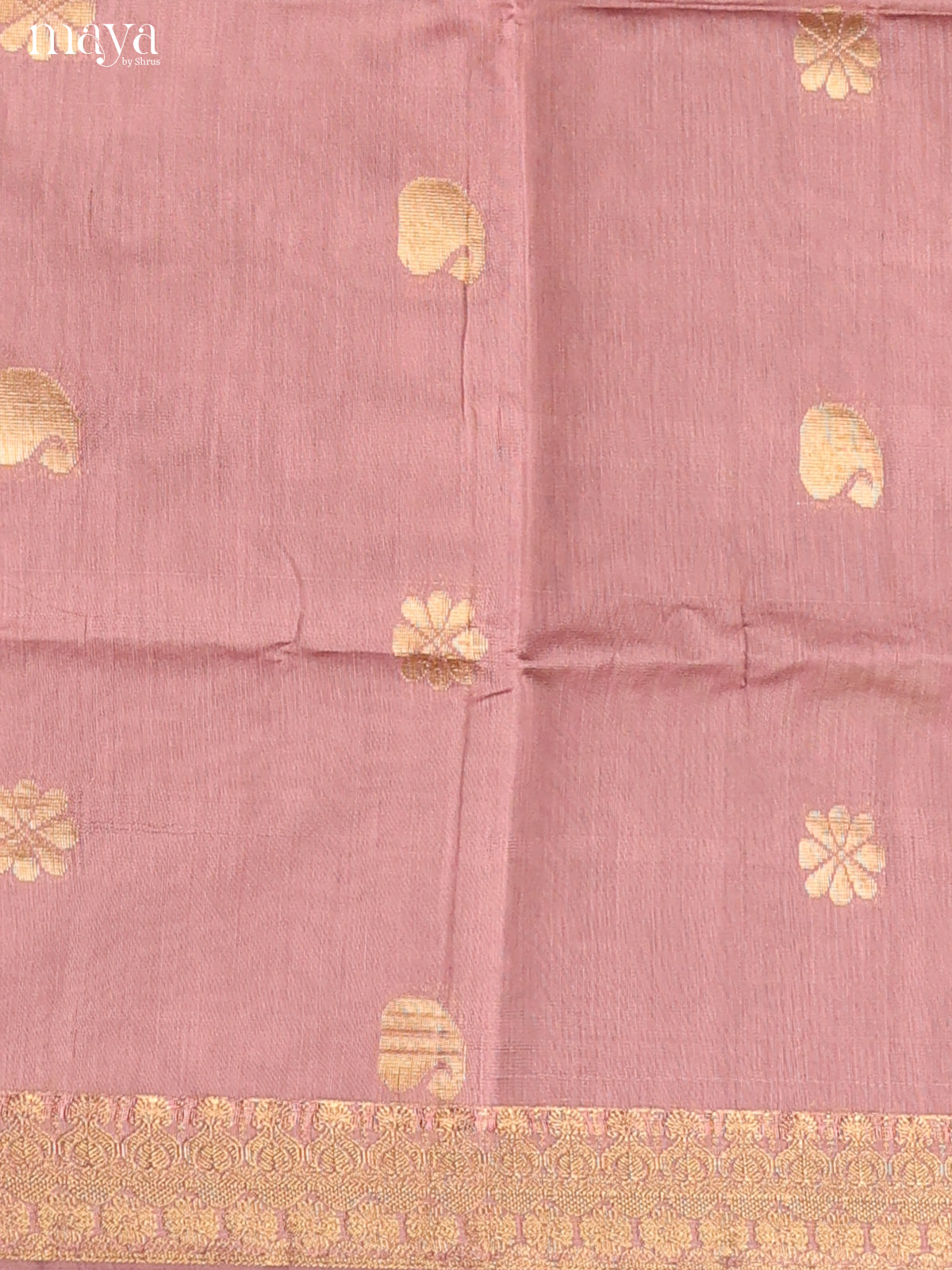 Mauve-Semi silkcotton salwar unstitch