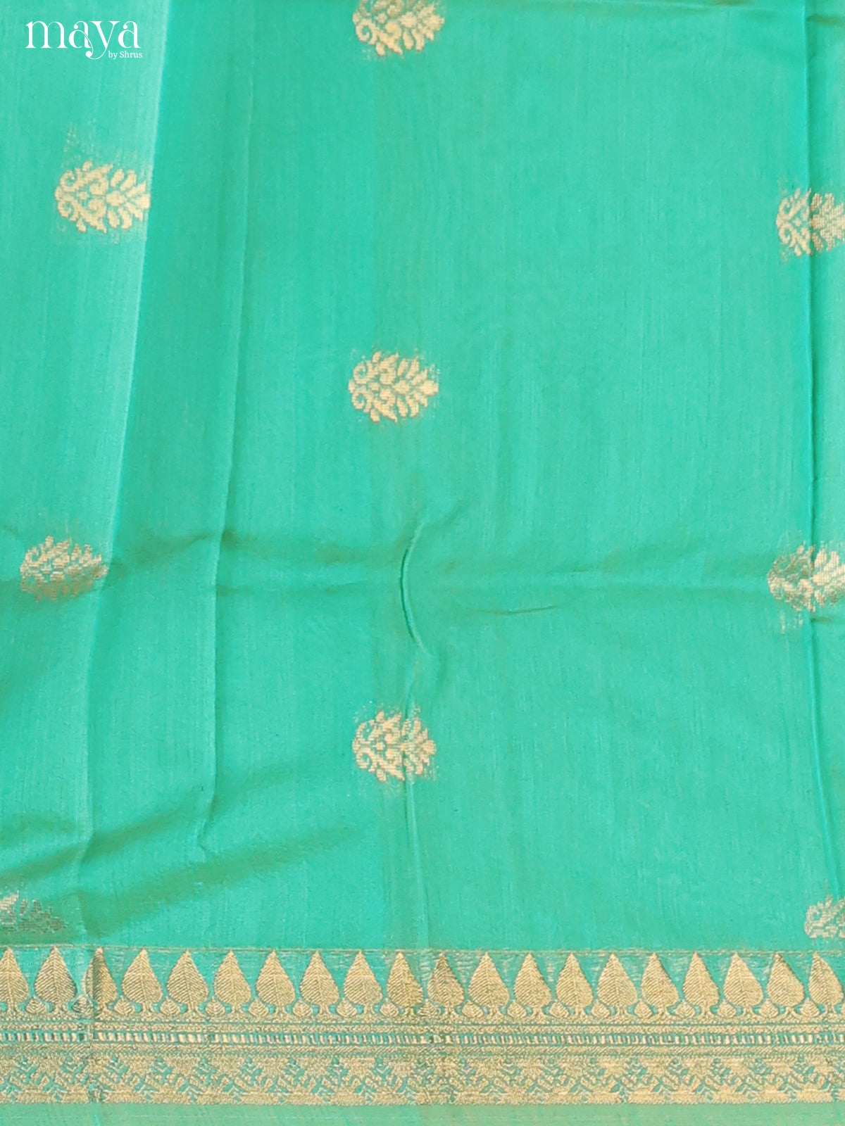 Teal Green -Semi silkcotton salwar unstitch