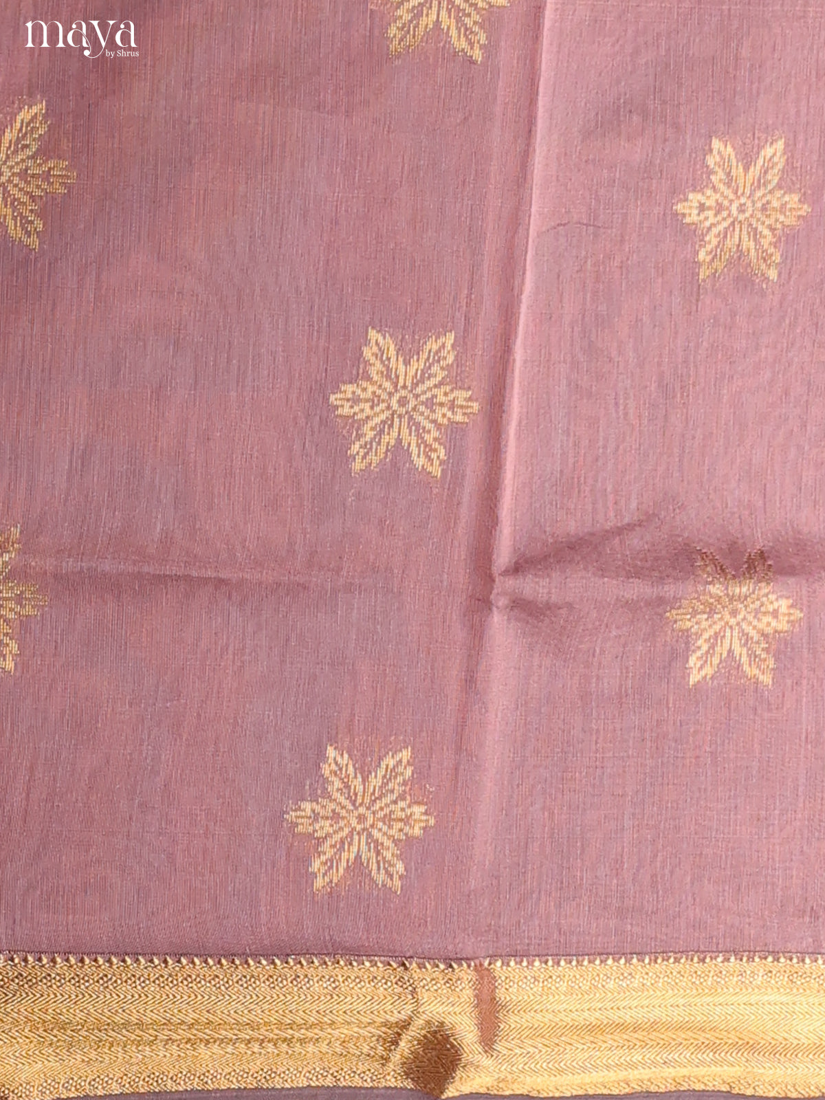 Mauve-Semi silkcotton salwar unstitch