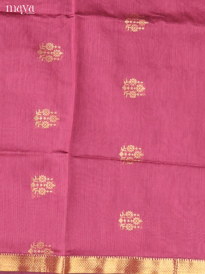 Maroon -Semi silkcotton salwar unstitch