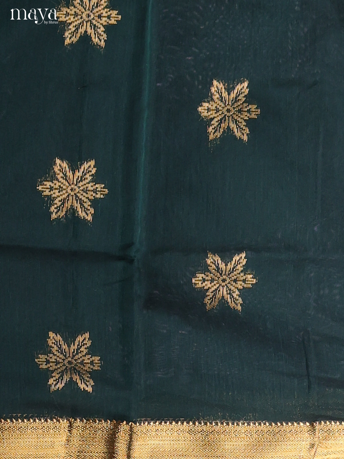 Green-Semi silkcotton salwar unstitch