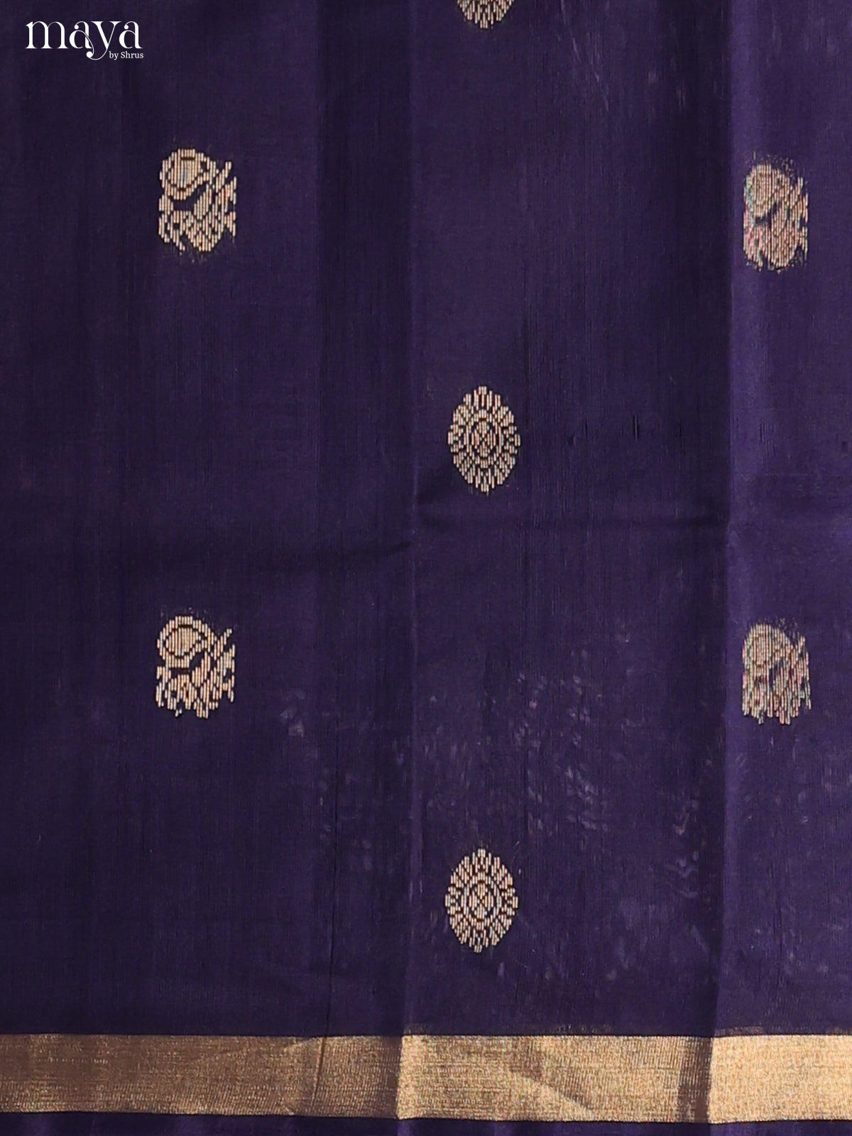 Navy Blue & Grey -Silkcotton salwar Unstitch
