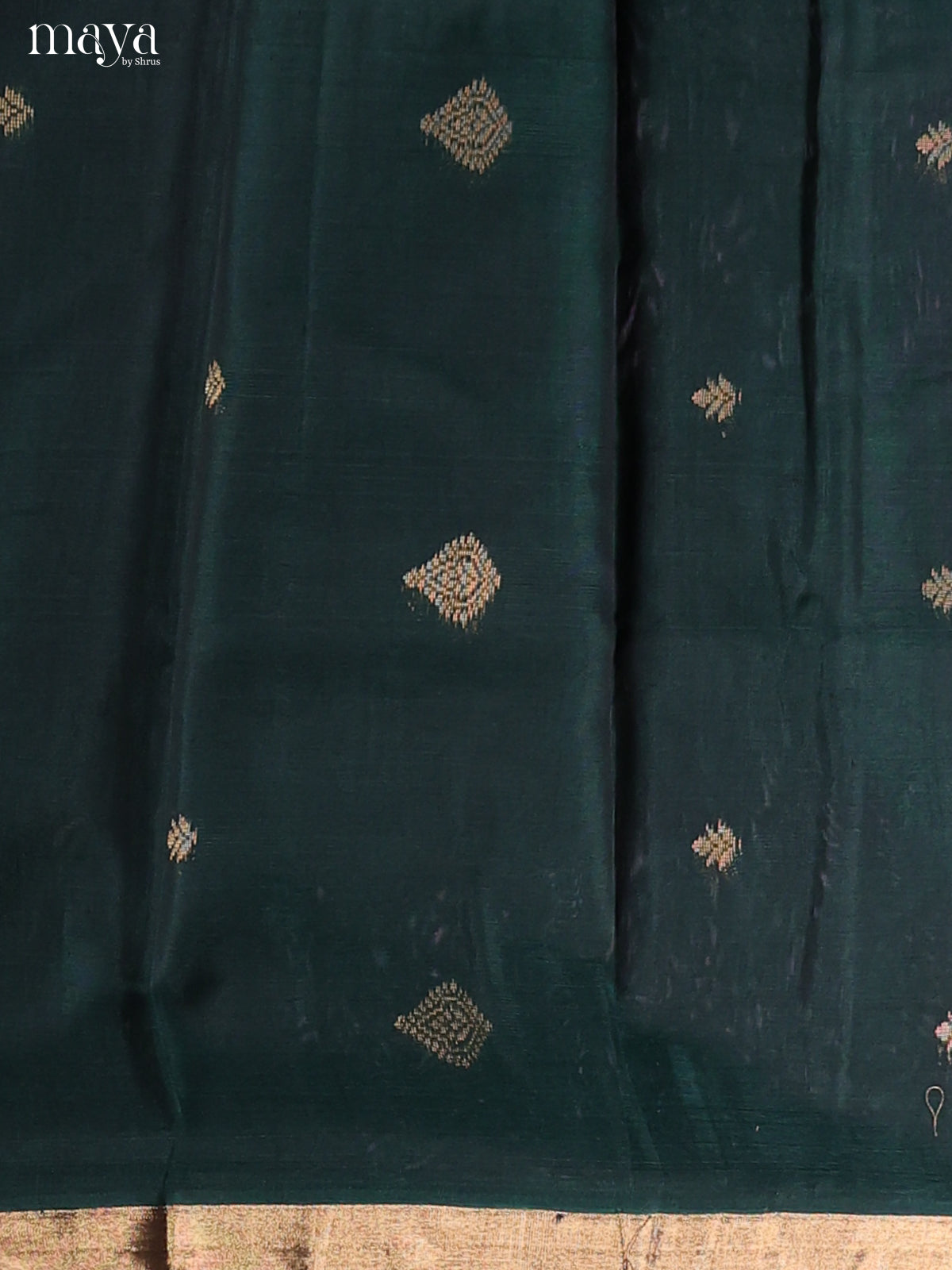 Dark Green & Maroon-Silkcotton salwar Unstitch