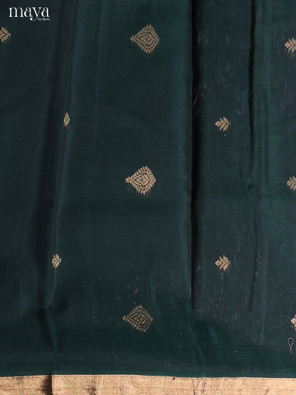 Dark Green & Maroon-Silkcotton salwar Unstitch