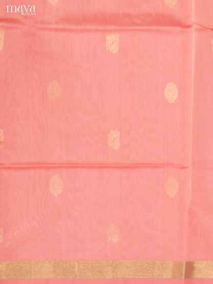 Pink & maroon-Silkcotton salwar Unstitch