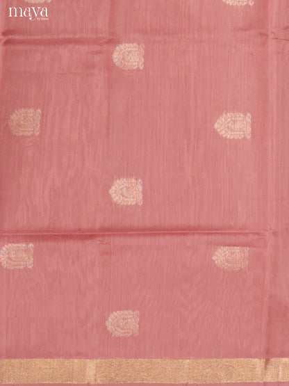 Dusty pink-Silkcotton salwar Unstitch