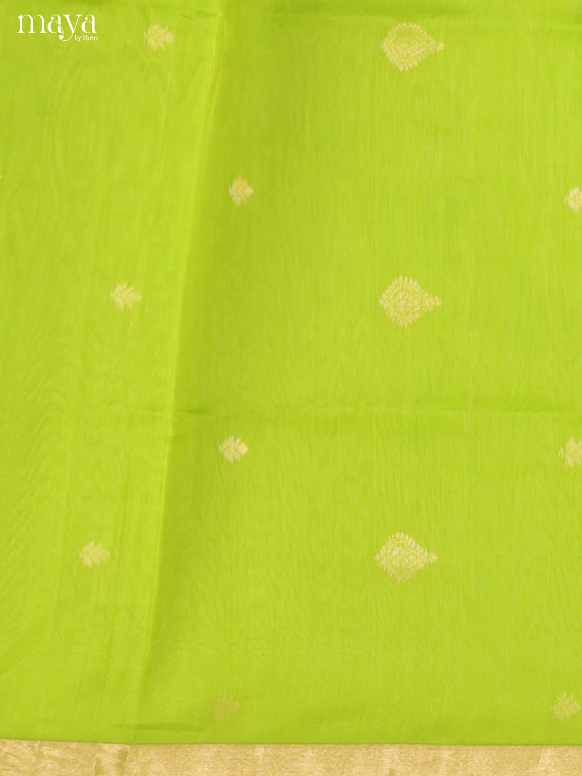 Light Green & Green-Silkcotton salwar Unstitch