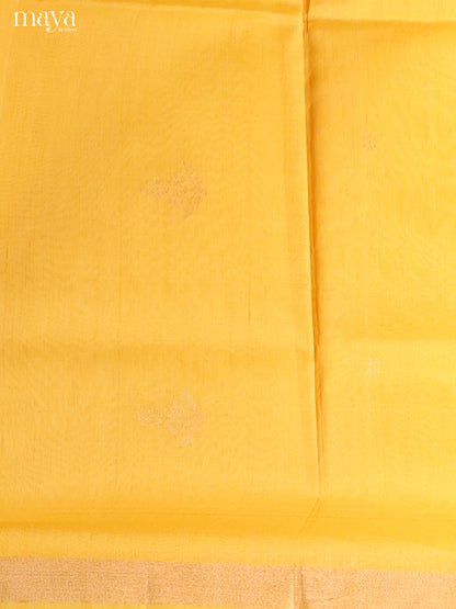Yellow & Maroon-Silkcotton salwar Unstitch