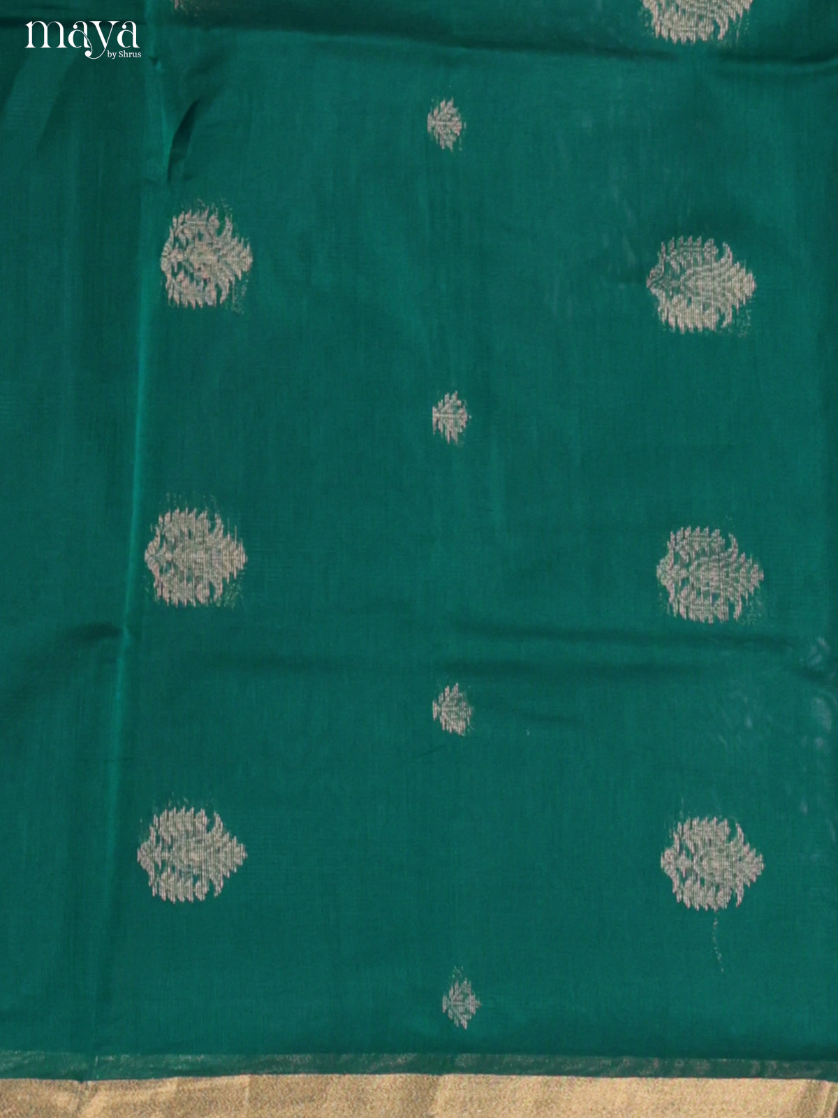 Green & Brick-Silkcotton salwar Unstitch