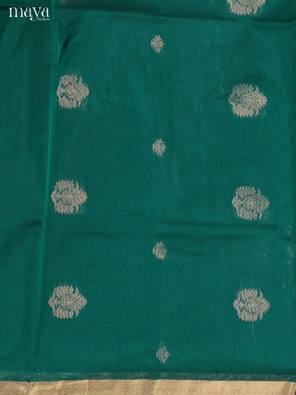 Green & Brick-Silkcotton salwar Unstitch