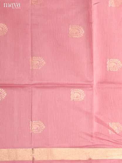Pink & Red-Silkcotton salwar Unstitch