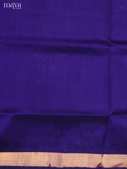 Navy Blue & Blue-Silkcotton salwar Unstitch